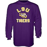Blue 84 Men's LSU Tigers Long Sleeve T Shirt Line Up Team Color, Lsu Tigers Purple, X-Large