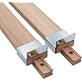 Wax Coated 16 Inch Wood Drawer Slides (2PCS) – Traditional Center Guide Track For Furniture 5 thumbnail image