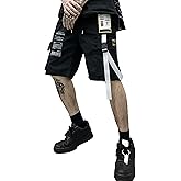 XYXIONGMAO Men's Sweatpants Joggers Slacks Hip Hop Streetwear Techwear Overalls Ribbon Multi-Pocket Casual Cargo Shorts