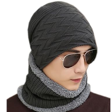 Amazon Yogly メンズキャップ アドウェア ニット帽 編みシルエットが