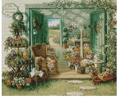 Amazon.com: Spring Garden counted cross stitch kits 250x200 stitch