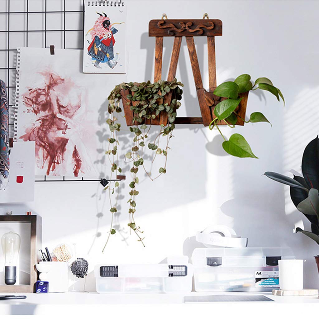 Soportes para plantas Soporte de Flores Madera Maciza balcón Pared ...