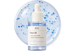 Dr.Reju-All Advanced PDRN 铜肽精华 – GHK-Cu 面部精华 – 铜肽紧致皮肤弹性 – 含透明质酸和水解胶原蛋白肽 – 1.01 液体盎司