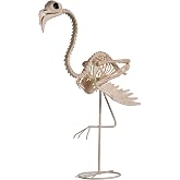 JOYIN Flamingo Skeleton Halloween Decorations 27.6 Inch Tall Spooky Flamingo Posable Animal Skeleton with Movable Joints for Halloween Indoor Outdoor Yard Garden Lawn Patio Prop Decor