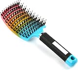 URAQT Hair Brush Boar Bristle Paddle for Women Soft Massage Detangle view 9