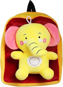Tickles Cute Elephant Soft Toy School Bag 3 litres