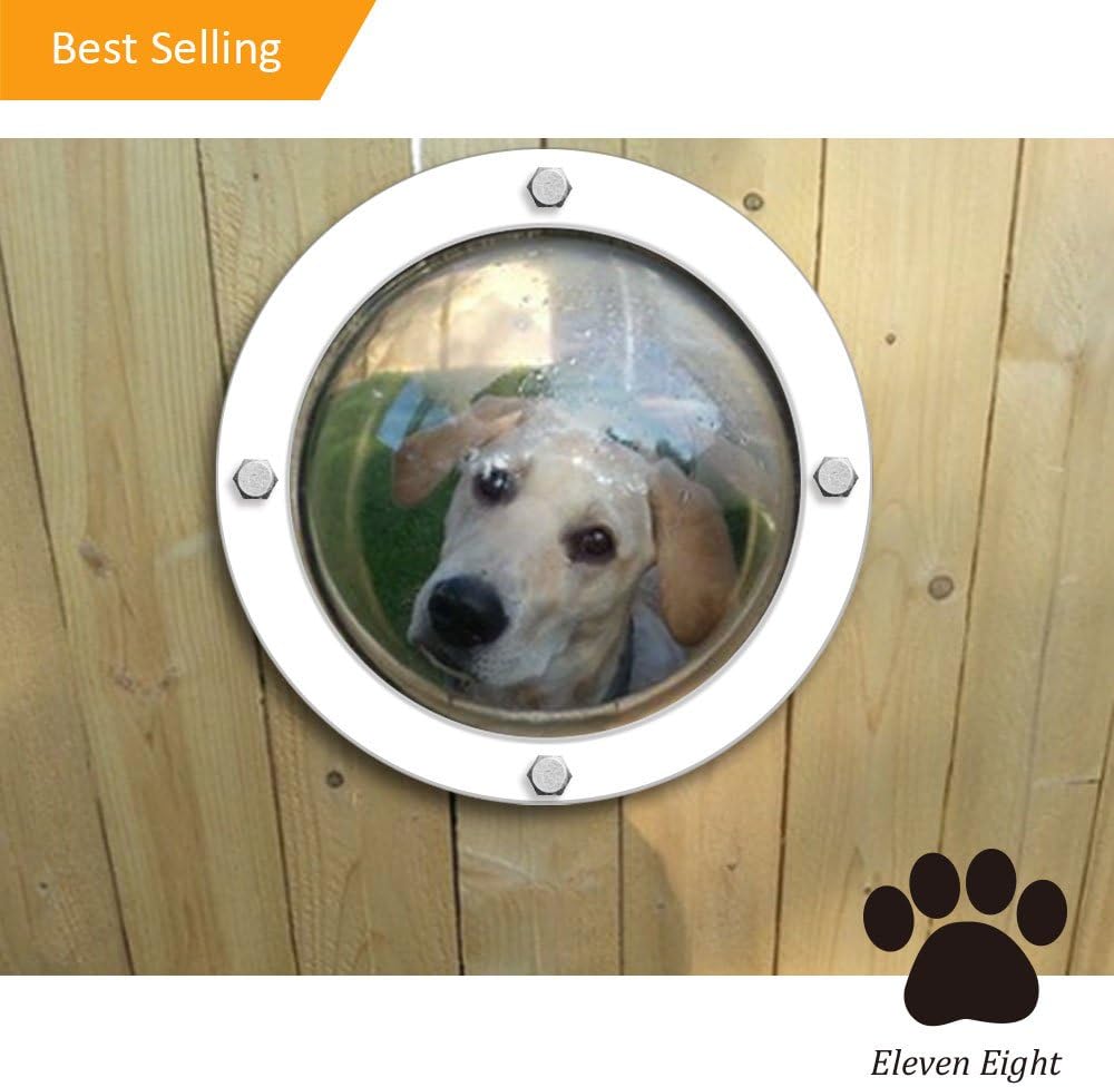 Eleven Eight® Pet Dog Fence Window Peek Bubble Acrylic
