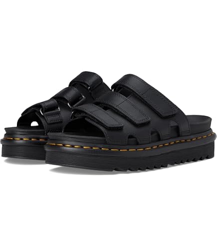 Amazon.com | Dr. Martens Unisex Myles Slide Sandal, Black Athena