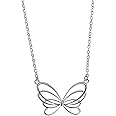 Boma Jewelry Sterling Silver Butterfly Necklace, 16 inches