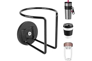 JUSTTOP Magnetic Cup Holder, Carbon Steel Magnetic Cup Caddy Portable Car Drink Holder, Strong Magnet Mounting Can Water Bott