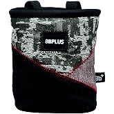8BPLUS PROBAG - Chalk Bag for Climbing &amp; Bouldering - Belt, Carabiner and Giftbox Included - Wide Opening - Brush Holders for Left &amp; Right Handers