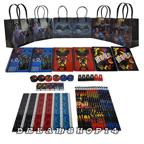 Batman vs superman goody bag party favor w/stationery (…