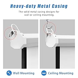 LopBast Screen 100INCH Manual Pull Down White
