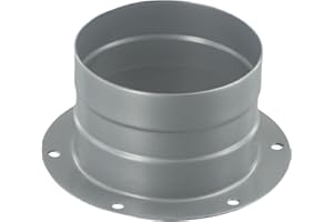 2. 9 in Home Duct for Flange Pipe Iron Straight for Wall or Ceiling Air Outlet in Ventilation Connector Galvanised Exhaust Ho