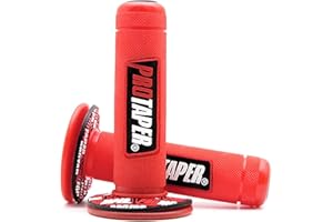 ROMLCBIZ 7/8" Motorcycle Hand Grips Handle Bar for Dirt Bike/Pit Bike Used Rubber Bar End Thruster Grip Handlebar Grips Throttle for Motorcycle Racing