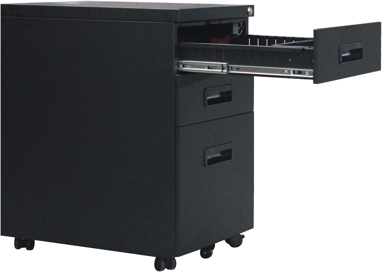 Nsd Zhcbn002 W Lockable Sogeshome Mobile File Cabinet 3 Drawers Mobile Cabinets Anti Tilt Design For Office And Home Filing Cabinet Home Office Furniture Home Kitchen