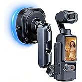 Jkoailiwi Electric Suction Cup Mount with Pocket 3 Expansion Bracket for Car Windshield/Smooth Surface, 360° Adjustable Action Camera Holder for GoPro, DJI Action 3/4/5 Pro, Insta360 Accessories