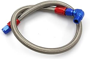 Sewtanc Edelbrock 8123 Braided Stainless Steel Fuel Pump Fuel Line Kit Regulator Fitting filtration…