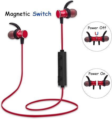 Amazon Com Magnetic Bluetooth Earbuds Aurtec Lightweight