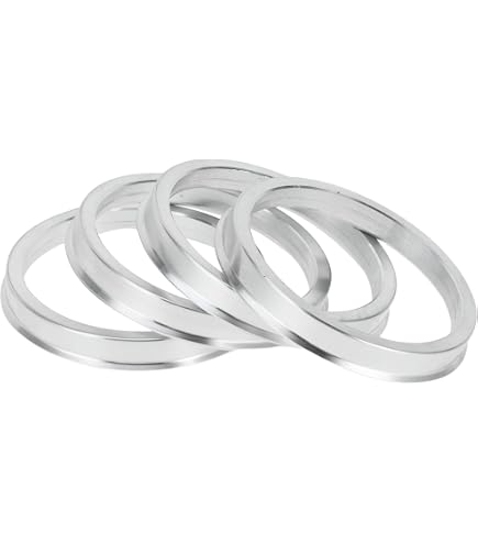 Hub Centric Rings 72.6 To 63.4 - Alloy Aluminum Spigot Rings, Set Of 4 For Ford, Jaguar, Lincoln