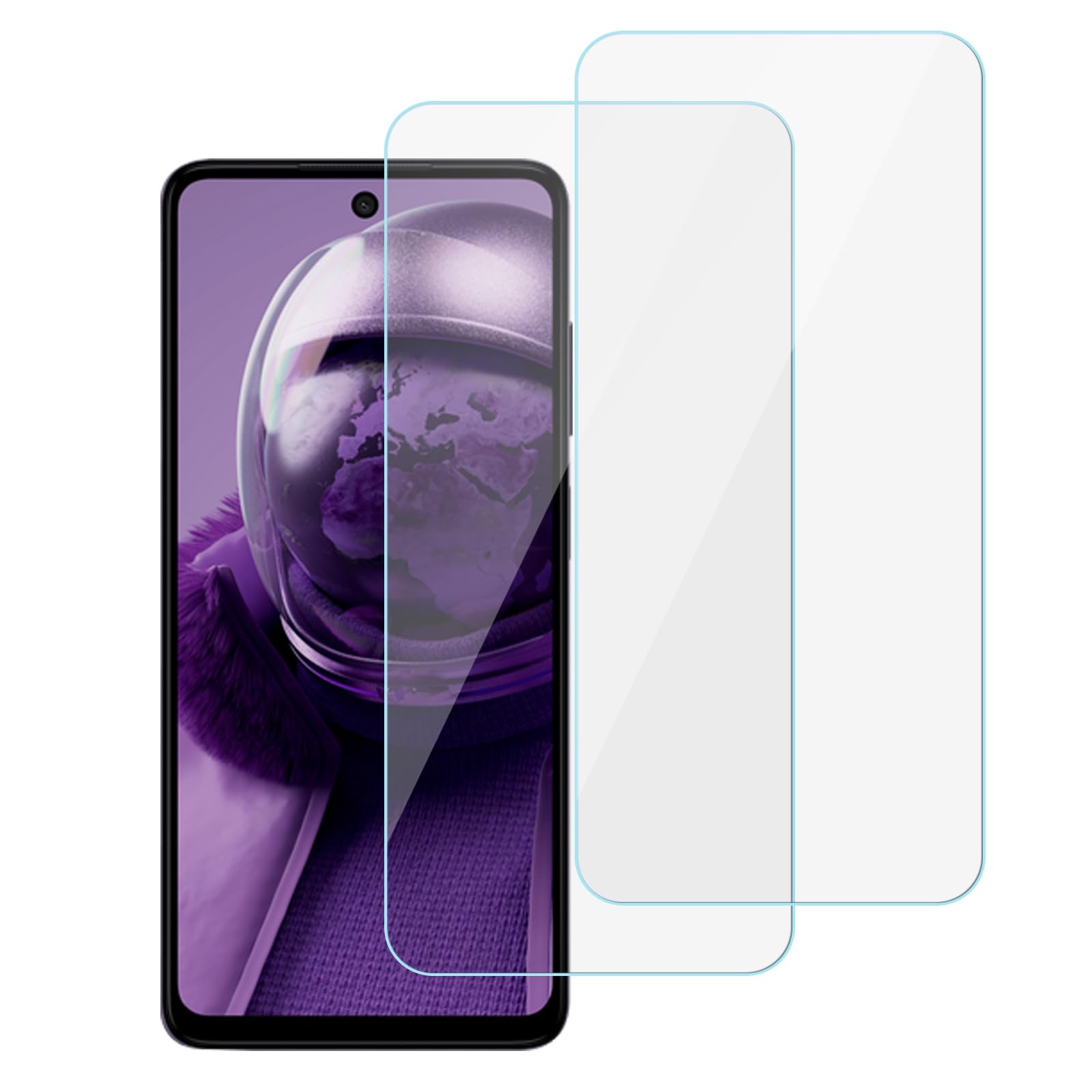 chejuza Tempered Glass for HMD Pulse/Pulse+/Pulse Pro [2 Pieces], 9H Hardness, High Definition Screen Protector, Zero Bubble Screen Protector