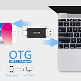 KEXIN 128GB USB C Flash Drive USB 3.0 Dual OTG Type C Memory Stick Black view 3
