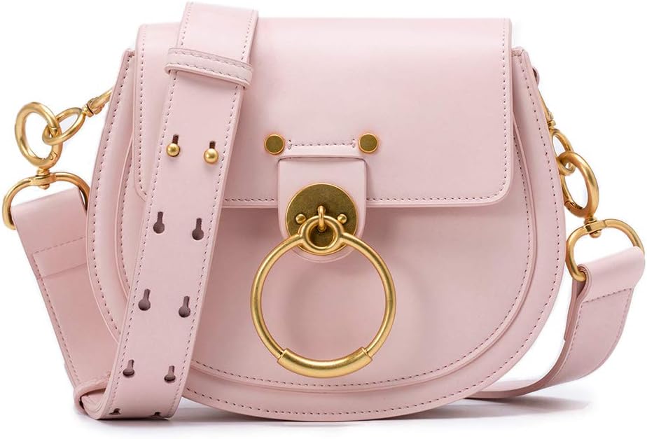 LA FETIN Designer Leather Shoulder Bags for Women Stylish Brooks Leder Saddle Bag Small - Wide Strap