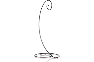Red Co. 13 inch Charcoal Finish Ornament Wire Display, Single Spiral Stand for Home Decoration