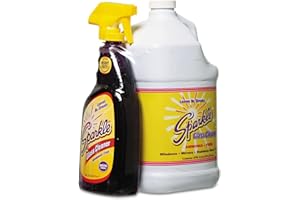 Sparkle A J Funk & Co 20515 Commercial Glass Cleaner, Original Purple Formula, 33.8-Ounce Spray Bottle and 1-Gallon Refill Bottle Combo Pack