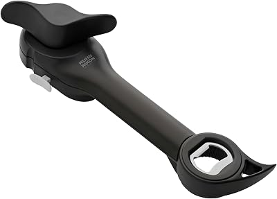 Kuhn Rikon 5-in-1 Can Jar Bottle Opener Self-Attaching Black