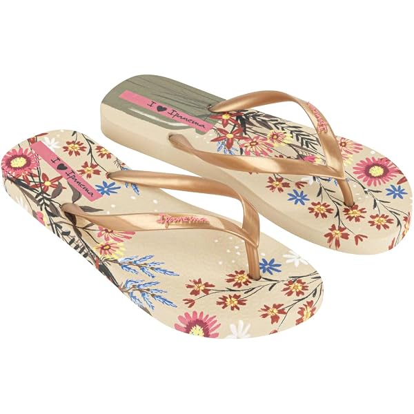 Ipanema Damen Sandalen ANAT. TEMAS XIII FEM – Vegan, Recycelbar, Mit Blumendruck | Anatomische Sohle, Rutschfest