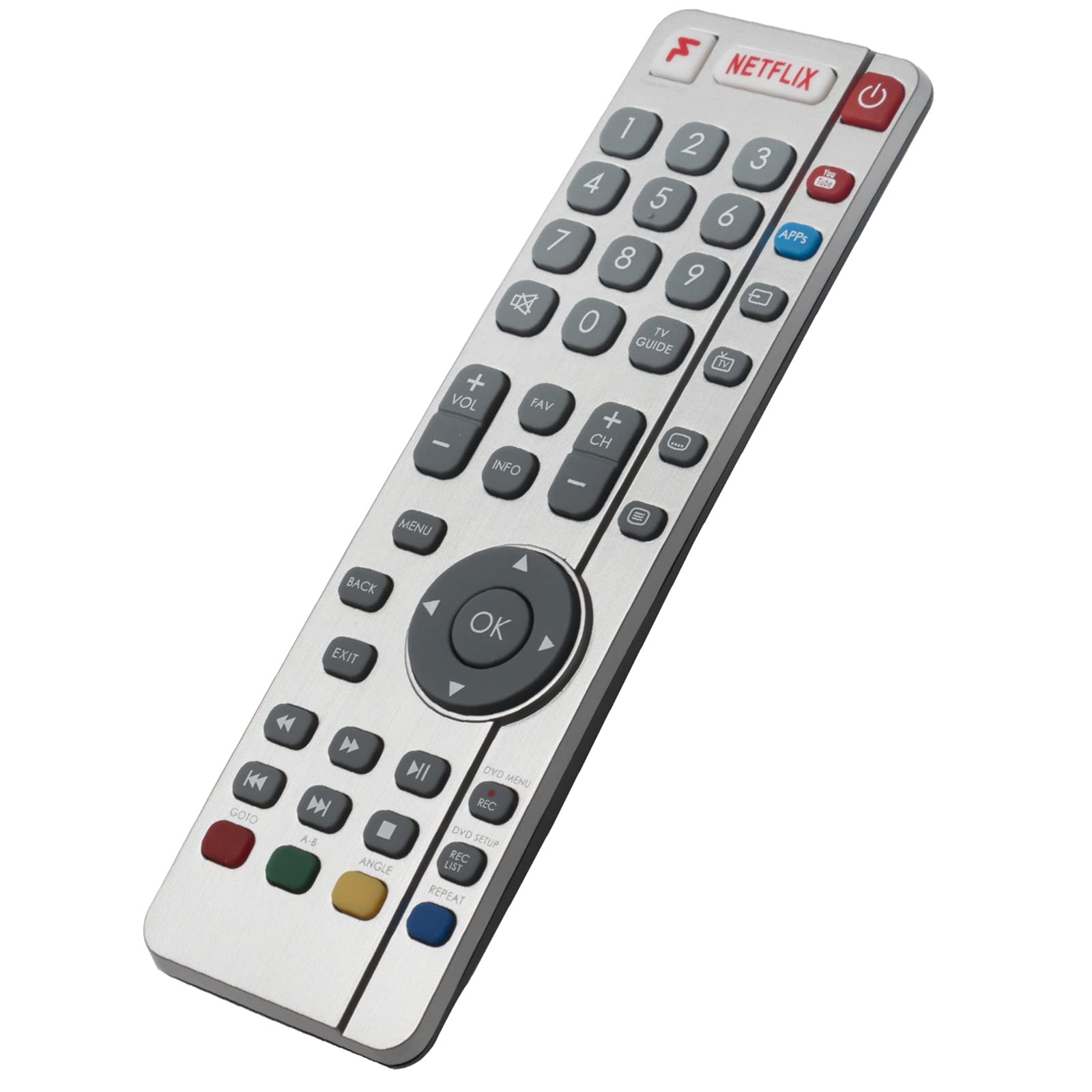 SHWRMC0122 Replace Remote fit for Sharpp TV LC-32CHG6021KF LC-32CHG6022KF LC-32DHG6021KF LC-32CFG6021KF LC-32CFG6022KF LC-24DHG6131KF LC-24DFG6131KF LC-32CHG6241KF LC-32CFG6241KF LC-40CFG6241KF