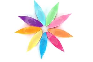 Gaeirt Tatting Shuttle，9Pcs Plastic Tatting Shuttle Kit for Beginners 9 Colors for DIY Hand Lacemaking Craft Tool