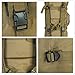 Airsson Tactical Rifle Shotgun AR15 AK47 Pistol Gun Case Cover Soft Double Bag Backpack Fishing Storage with Shoulder Strap Magazine Pouch Nylon (Tan, 48