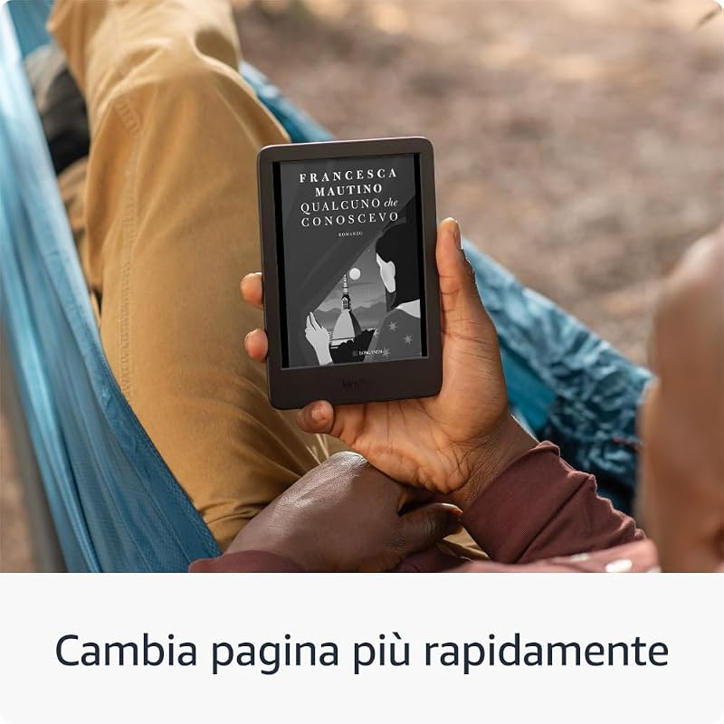 Kindle 16 GB (modello 2024), leggero e compatto, con cambi di pagina rapidi e contrasto elevato - Senza pubblicità - Nero