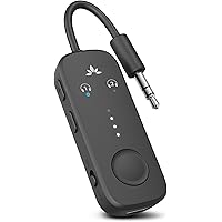 Avantree Relay - Premium Airplane Bluetooth 5.3 Adapter for All Headphones, apt-X Low Latency, Supports 2 Headphones or AirPo