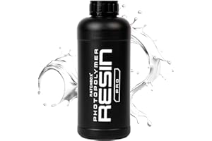 HATCHBOX 3D Printer Resin Pro, High Precision Low Odor UV Curing 405nm Photopolymer 3D Printing Resin Liquid for LCD DLP Printing, 1000g Clear