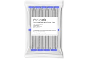 25 Pack 50mL Conical Centrifuge Tubes, Vabiooth Sterile Plastic Test Tubes with Screw Caps Graduated Marks Write-on Spot, Non-Pyrogenic, DN/RNase Free