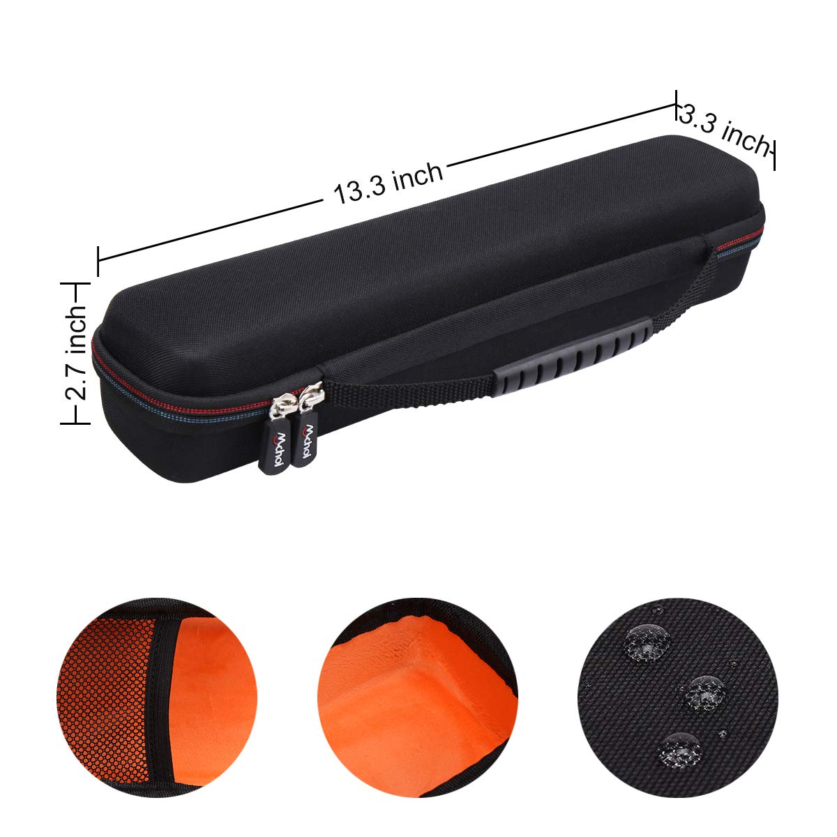Mchoi Portable Case for Brother DS-640 / DS-940DW/DS-740D / DS-720D/Doxie Go SE Duplex Compact Mobile Document Scanner, Case Only