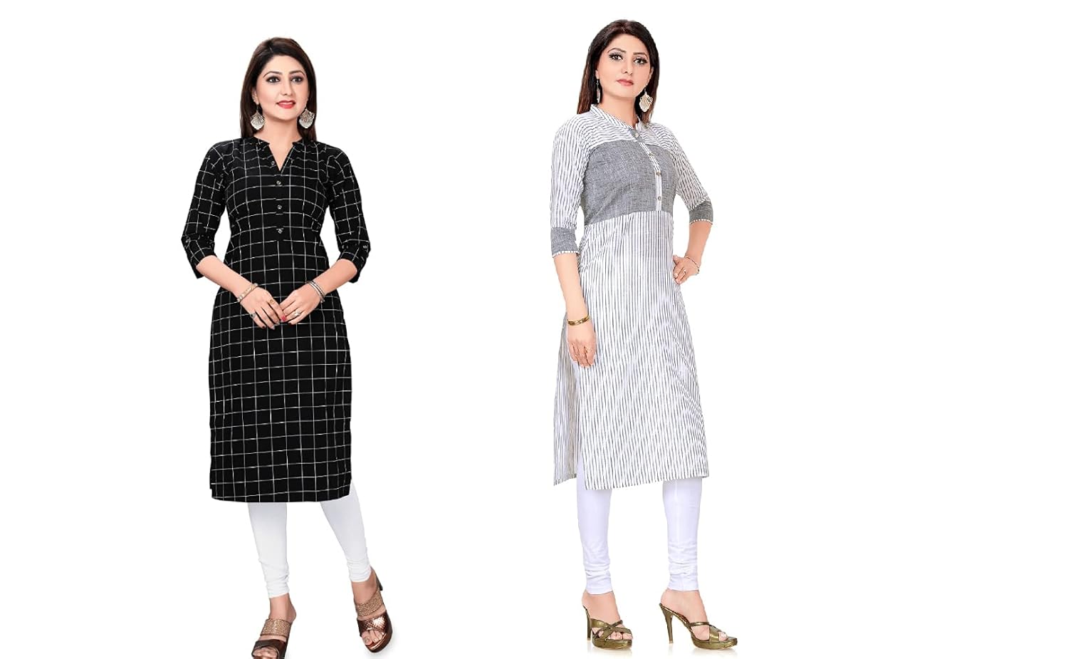 Buy Magisha New Womans Cotton Printed Kurti/Pure Cotton Kurtis (2 Set