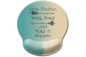 ITNRSIIET Ergonomic Mouse Pad with Gel Wrist Support Wrist Rest Smooth Surface Non-Slip PU Base Comfortable Office Supplies P