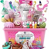 Original Stationery DIY Ice Cream Slime Kit for Girls with Butter Cloud & Foam - Creative Slime Making Toy & Birthday Present for Girls 8-10