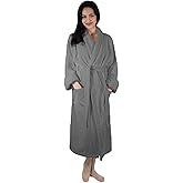 Traditional Women's Turkish Cotton Bathrobe, Classic Home and Bath Robe Collection