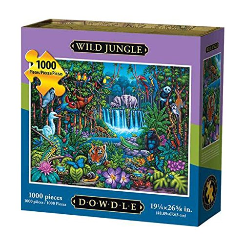 Dowdle Folk Art Wild Jungle Jigsaw Puzzle (1000 Piece)