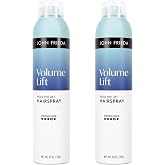 John Frieda Volume Lift Volumizing Hairspray Fine Hair, 10 oz, 2 pk | Air-Silk Technology, Adds Body and Fullness, Long-Lasting Hold, Fine and Flat Hair, 2-Pack Value, Lightweight Formula
