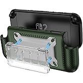 DLseego Protective Soft Case for Nintendo Switch 2 (2025), with Removable Game Card Case, Soft Grip Cover for Joycon and Switch 2 Console Controller Protectors-Shockproof & Scratch-Resistant - Green