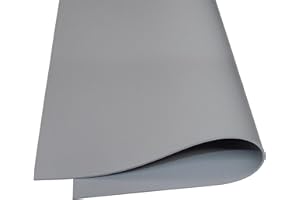 Exactly Rubber - Commercial Grade Silicone Sheet, 60A Durometer Silicone Mat, -80 to 450°F Temperature Resistant Rubber Mat, Rubber Sheet with 350% Elongation, Made in The USA, 1/16 x 9" x 12", Grey