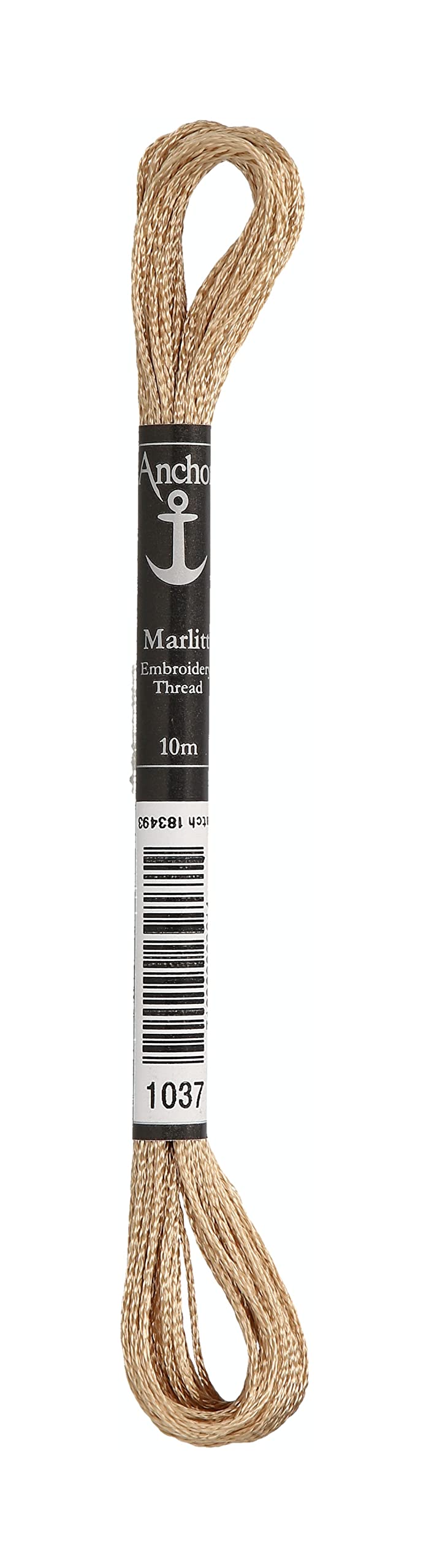 Anchor 4130000-01037 Embroidery Thread, 100% Viscose, Beige, 10 m, 4 g