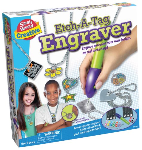 Small World Toys Creative - Etch-A-Tag Engraver Craft Kit B/O