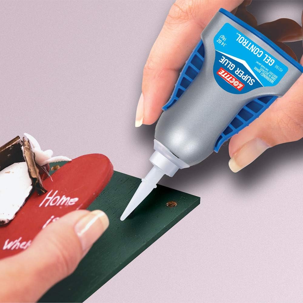 Loctite Super Glue Gel Control, 4 Gram Bottle (1364076), Clear, Single : Cyanoacrylate Adhesives : Office Products